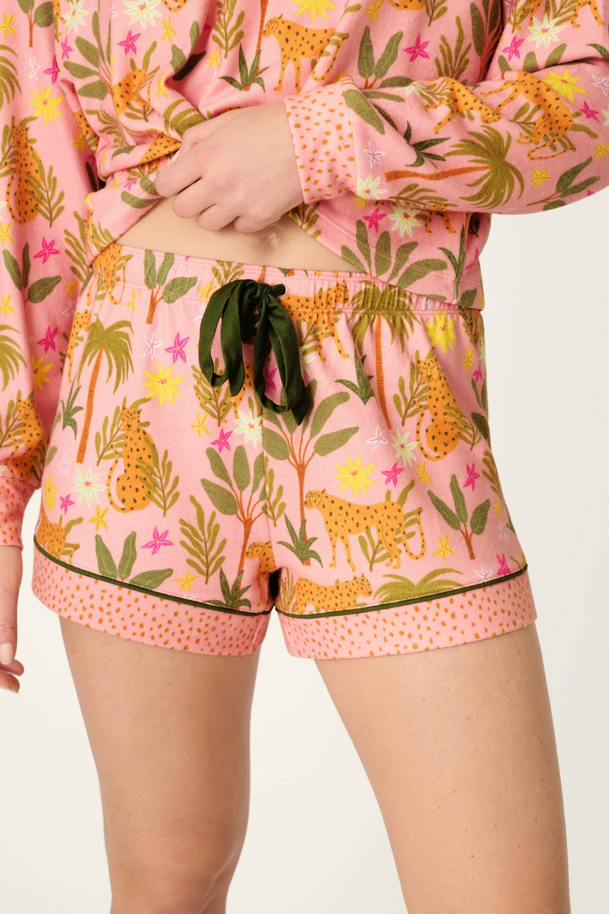 In the Jungle Leopard Safari Short PJ Set