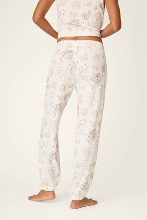 Palms Away Bistro Botanicals Banded Pants