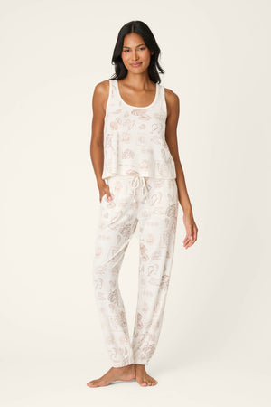 Palms Away Bistro Botanicals Long PJ Set
