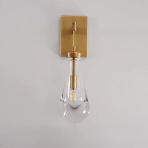 Raindrop Glass Wall Sconce E12 Dimmable 17.75" Modern Light Fixture