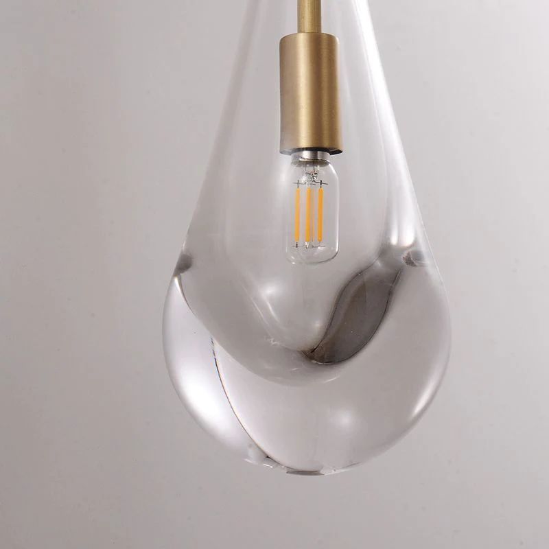 Raindrop Glass Wall Sconce E12 Dimmable 17.75" Modern Light Fixture