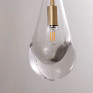 Raindrop Glass Wall Sconce E12 Dimmable 17.75" Modern Light Fixture