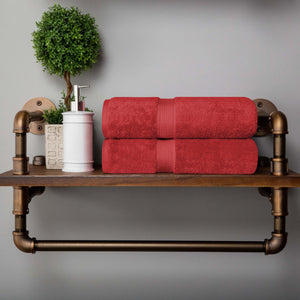 Madison Egyptian Cotton Plush Thick Absorbent Bath Towel Set of 2