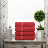 Madison Egyptian Cotton Plush Thick Absorbent Hand Towel Set of 4