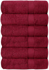 Set of 6 Hotel & Spa 100% Cotton Bath Towels 27x52 Inch