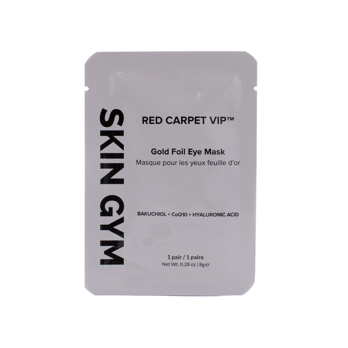 SKIN GYM Red Carpet VIP Gold Foil Eye Mask 1 PAIR- New