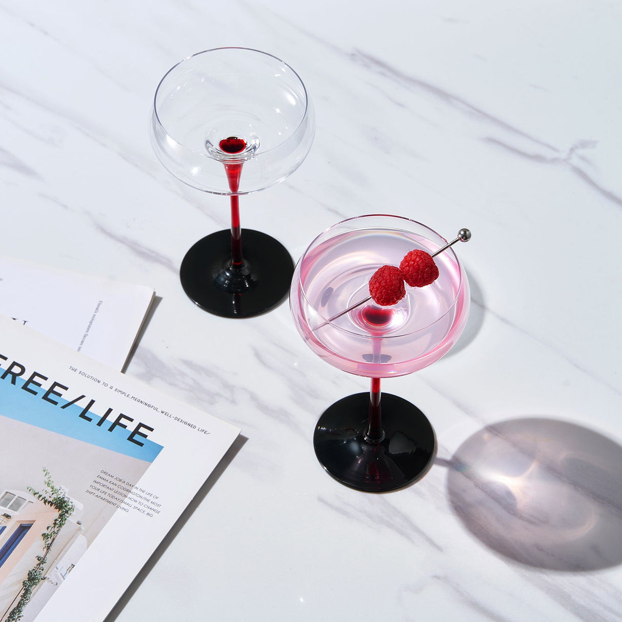 Venice Champagne Coupe, Cocktail Glassware, Set of 2