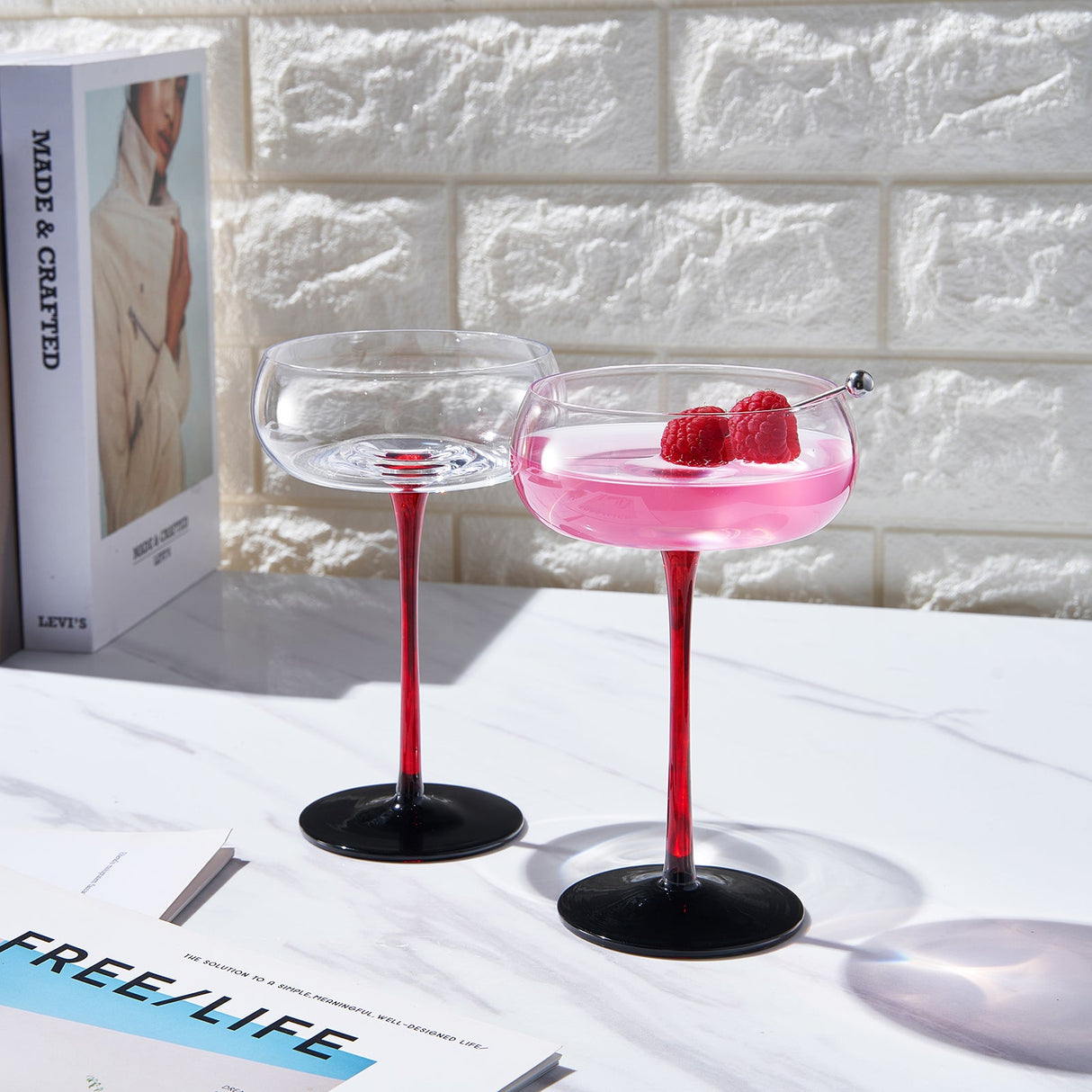 Venice Champagne Coupe, Cocktail Glassware, Set of 2