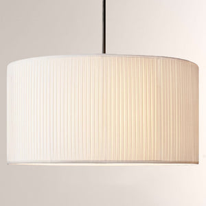 36 Silk Drum Pendant Light 3-Light E26 Brass Bronze Fixture