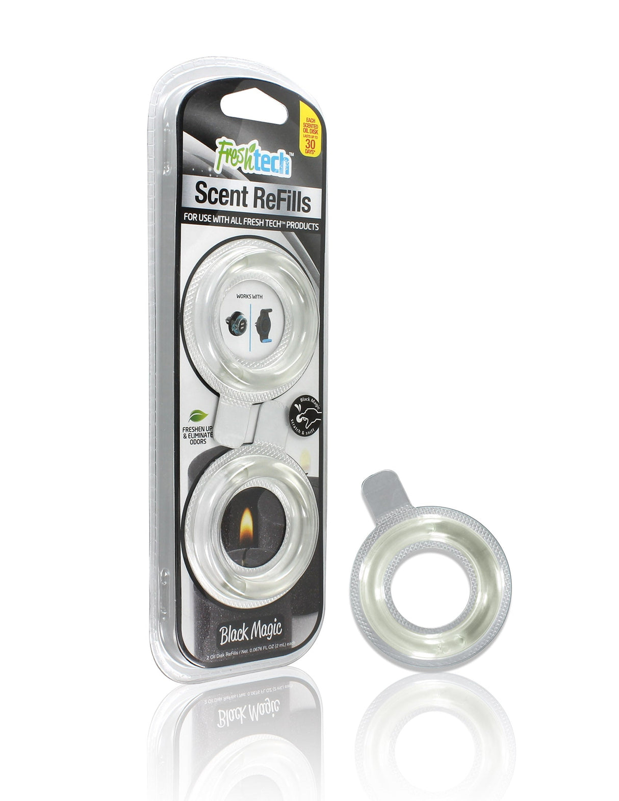 2-Pack FreshTech Dual USB Air Freshener with 6 Scent Refills