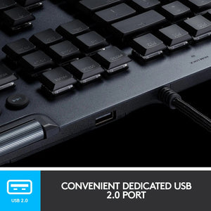 Refurbished - Logitech - G815 LIGHTSYNC Full-size Wired Gaming Keyboard - 920-009087