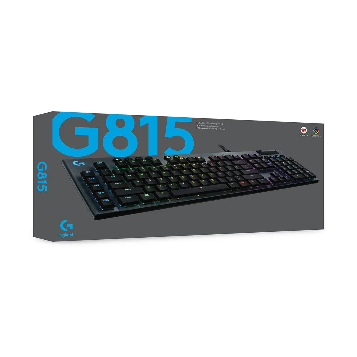 Refurbished - Logitech - G815 LIGHTSYNC Full-size Wired Gaming Keyboard - 920-009087