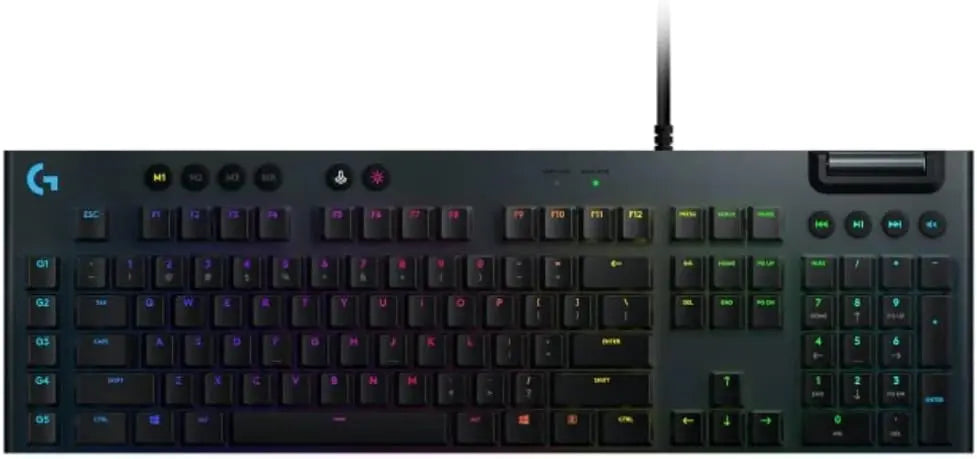 Refurbished - Logitech - G815 LIGHTSYNC Full-size Wired Gaming Keyboard - Carbon - 920-008984