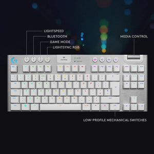Refurbished - Logitech - G915 LIGHTSPEED TKL Wireless Mechanical GL Tactile Switch Gaming Keyboard