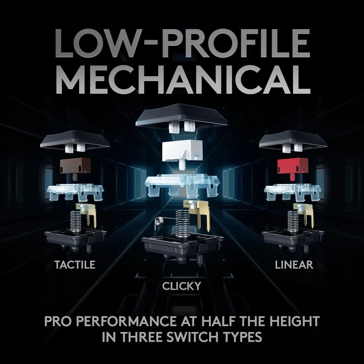 Refurbished - Logitech - G915 LIGHTSPEED TKL Wireless Mechanical GL Tactile Switch Gaming Keyboard