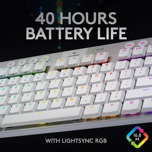 Refurbished - Logitech - G915 LIGHTSPEED TKL Wireless Mechanical GL Tactile Switch Gaming Keyboard