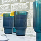Eze Acrylic Ribbed Highball Glassware, Set of 4