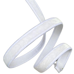 .75" Velvet Luster Ribbon: White (10 Yards)