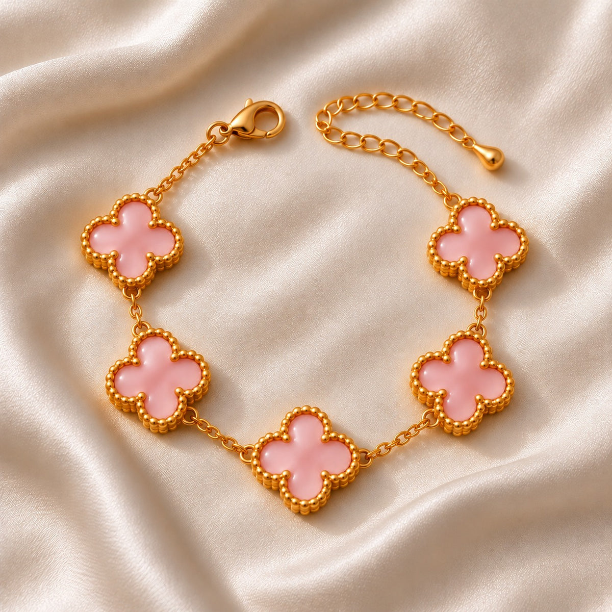 Title: 18k Gold Plated Bloom Line Bracelet