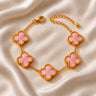 Title: 18k Gold Plated Bloom Line Bracelet