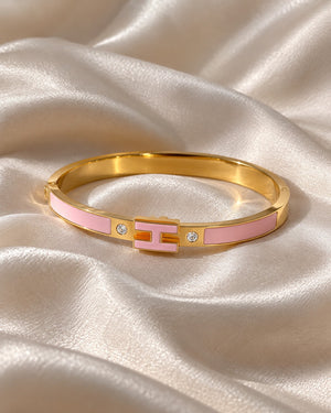 18k Gold Plated H Bracelet