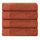 Honeycomb Textured Waffle Border Cotton Bath Towels, Set of 4 - Bath Towel by Superior Brand