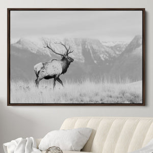 Rustic Elk Wall Art Canvas Print – Framed Majestic Wildlife
