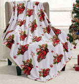 Cozy Festive Holiday Throw Blanket 50" x 60"