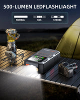 4 in 1 Car Jump Starter 5000A with Air Compressor 150PSI Tire Inflator