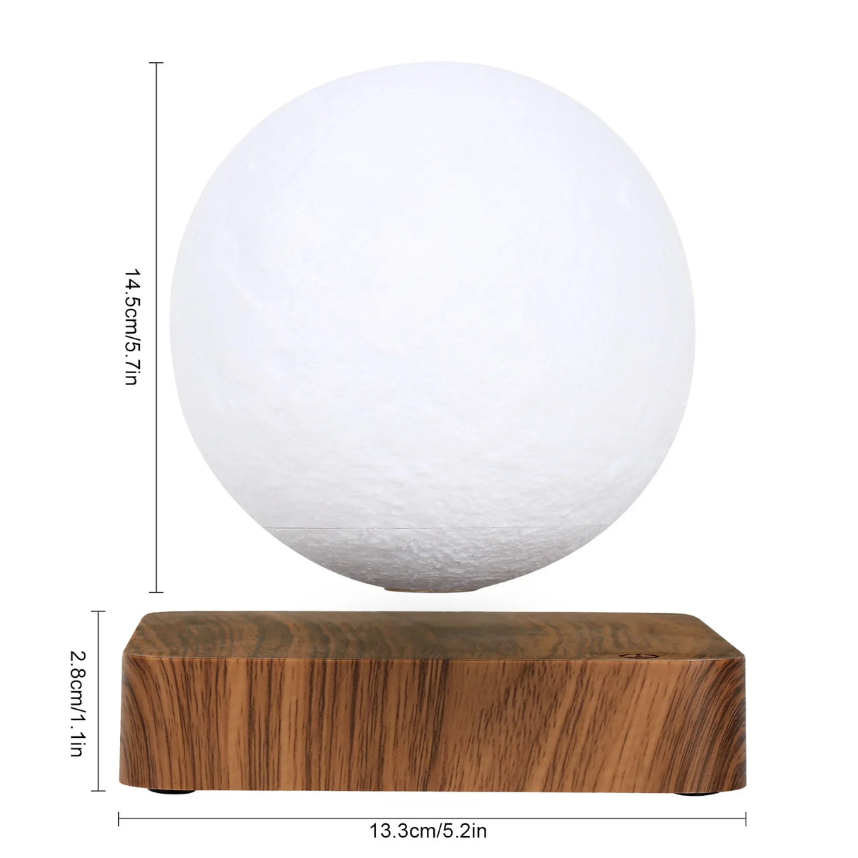 3D Floating Moon Lamp Magnetic Levitating LED Night Light Rotating Desk Decor