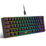 68-Key Gaming Keyboard USB Wired with RGB Backlight