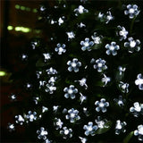 5M 20LED Solar String Lights Cherry Flower Outdoor Waterproof Battery Garden Party