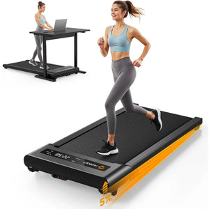 Foldable Under Desk Treadmill 3 in 1 Walking Pad Incline 300lb Home Office
