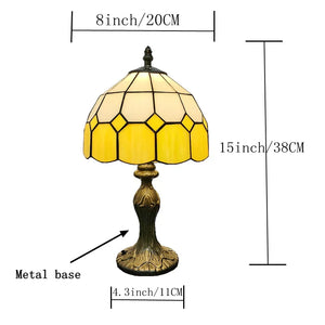 8" Nordic Plaid Table Lamp Modern Bedside Desk Light