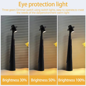 Rechargeable LED Desk Lamp Touch Dimmable Bedside Light for Bedroom Home
