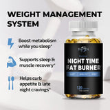 Nighttime Fat Burner Supplement - Supports Cardiovascular and Digestive Health, Benefits Sleep Quality, Weight