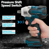 1/2'' Brushless Cordless Impact Wrench 520NM 18V Battery High Torque Tool