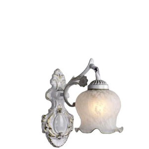 European Retro Wall Lamp Bedroom Bedside Corridor Double Head Bronzing Sconce