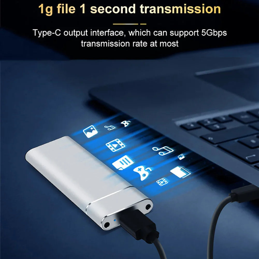 M.2 NVMe SATA SSD Enclosure USB 3.1 Type C Dual Protocol External Case