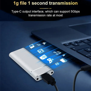 M.2 NVMe SATA SSD Enclosure USB 3.1 Type C Dual Protocol External Case
