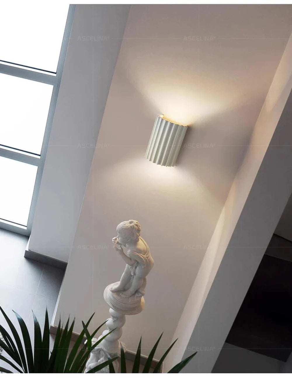 LED Resin Wall Lamp – G9 Decorative Light for Bedroom, Hallway & Living Room