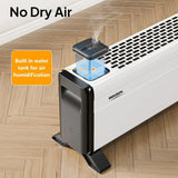 32-Inch Electric Baseboard Heater 1500W with Knob Control for Home Indoor Use