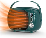 800W/500W Ceramic Space Heater with Temp Control for Home