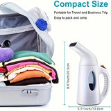 850W Foldable Handheld Garment Steamer Travel Portable Steam Iron Clothes