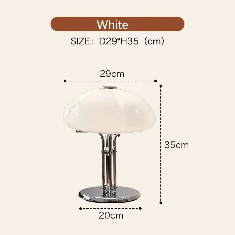 Nordic Pumpkin LED Desk Lamp Bauhaus Retro Bedroom Bedside Living Room Light