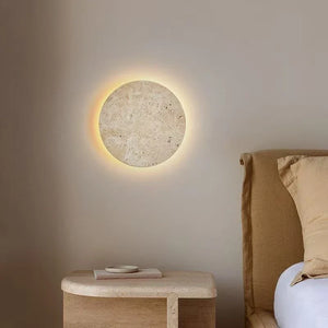Natural Yellow Stone LED Wall Lamp Bedroom Bedside Hallway Staircase Indoor Light