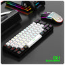 60% Wired Gaming Keyboard – 61-Key Compact RGB Backlight Waterproof for PC & Mac