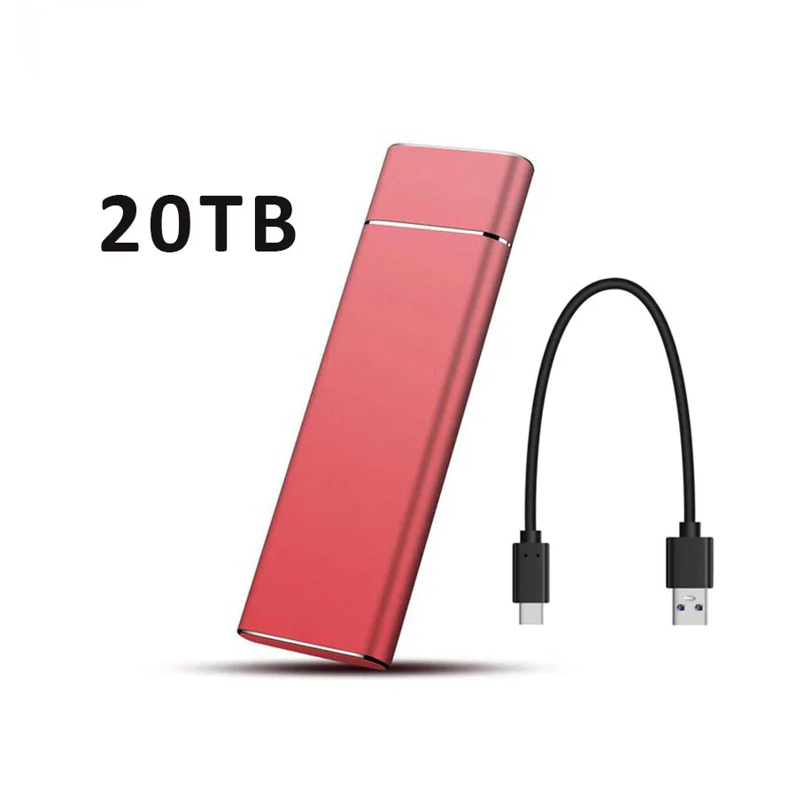 External Portable SSD 2TB 20TB 30TB USB 3.1 Type-C High Speed Drive