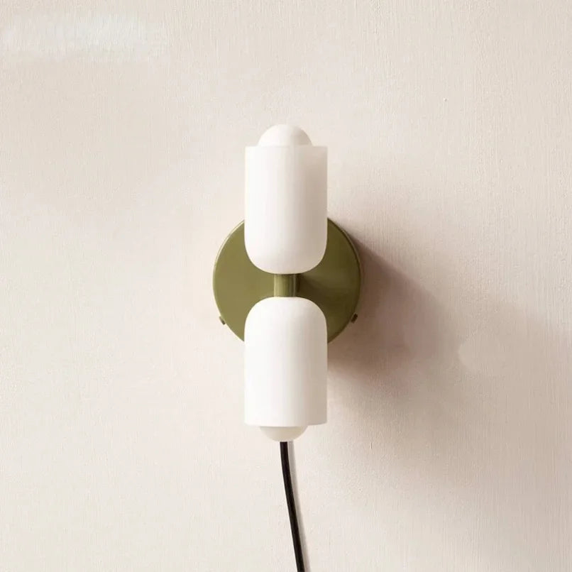 Modern Glass Wall Sconce LED Light for Bedroom Bathroom Bedside Hotel Decor