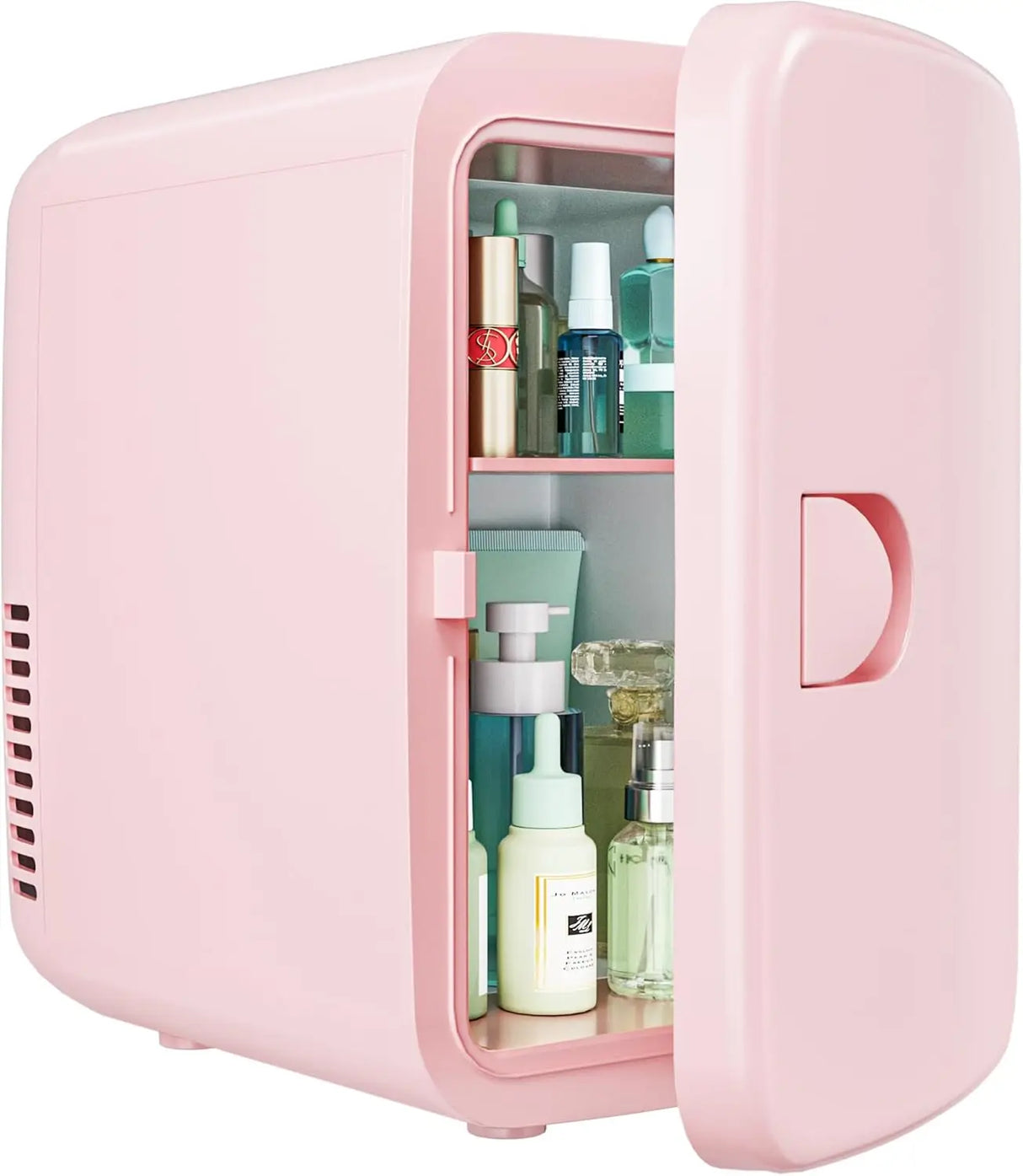Pink 4L Mini Fridge Portable AC/DC Skincare Cosmetics Beverage Cooler